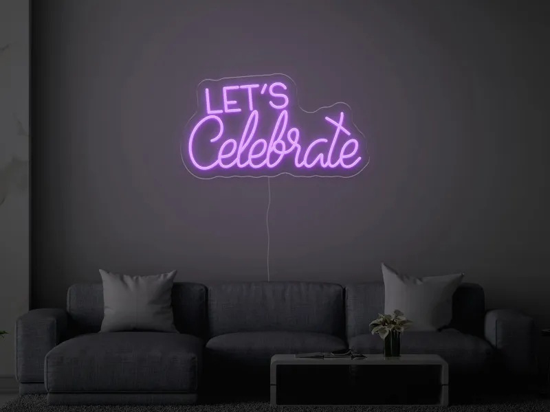 Let`s Celebrate - LED Neon Sign